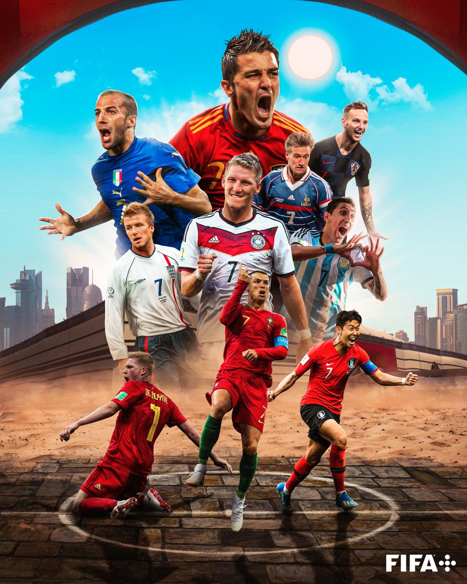 fifaworldcup_es's tweet photo. La historia de la Copa Mundial está llena de 7⃣ 𝐁𝐑𝐀𝐕𝐎𝐒. ¿Cuál es tu favorito?

Ah, por cierto: ¡FALTAN 7 DÍAS! 🏆 https://t.co/7nM0yYqRaj