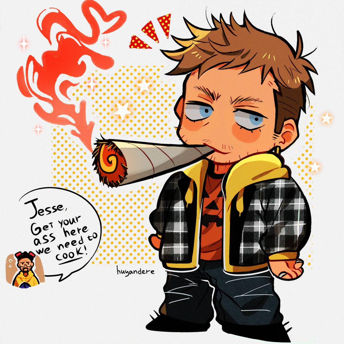 huyandere's tweet photo. jesse smoking a fat one
#BreakingBad https://t.co/38qKTWQwca
