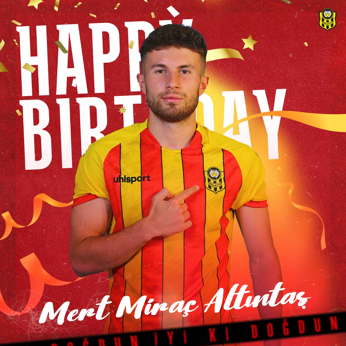 YMSkulubu's tweet photo. Oyuncumuz Mert Miraç Altıntaş’ın doğum günü. 
Mutlu Yıllar Mert Miraç 😊🎂 https://t.co/wEm3xYioGp