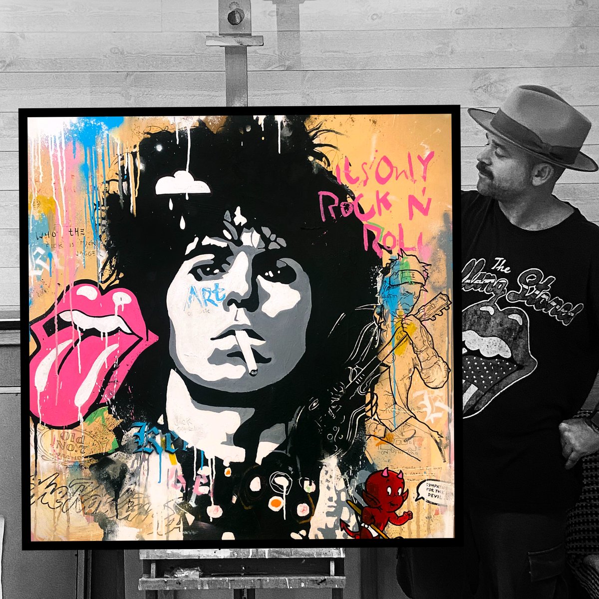 JP__White's tweet photo. New painting "Keith" https://t.co/dgYfK3JoHP