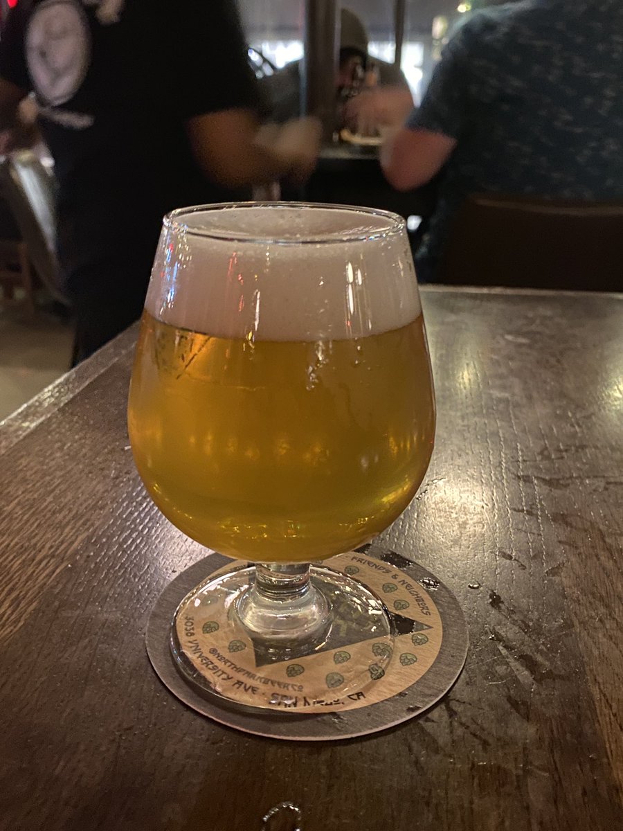 AgentBaz's tweet image. Good little solo jaunt to Downtown NP this evening to conclude #SDBeerWeek ‘22.  @NorthParkBeerCo Danker’s Hill and then an out of house beer, Alvarado Black Label Mai Tai Triple IPA. Both good. Obviously I have no idea about beer, but with ABV glad to be in walking distance!😂🍻