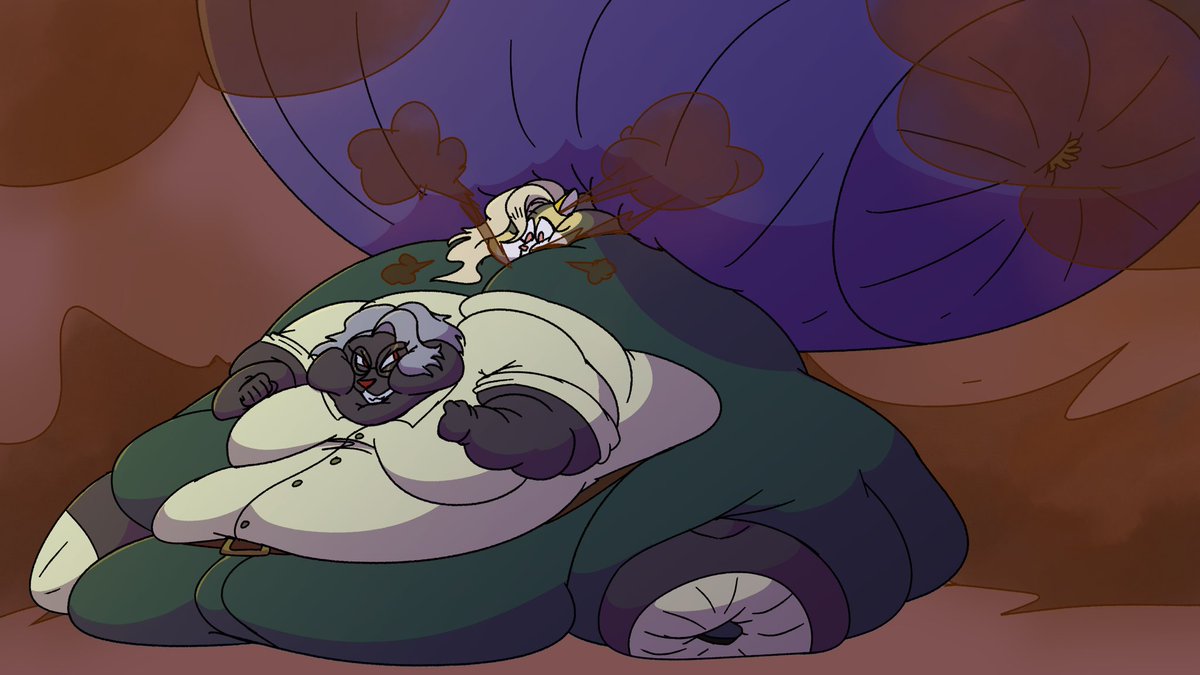 Permaloon's tweet photo. Camile and I got ourselves some burritos this #NoFartNovember, guess it’s was just a bit too much for us not to turn each other into massive gasbags! #inflation #fart #fartinflation 
Credit to my friend @NBeegie https://t.co/uL5OtutHnC