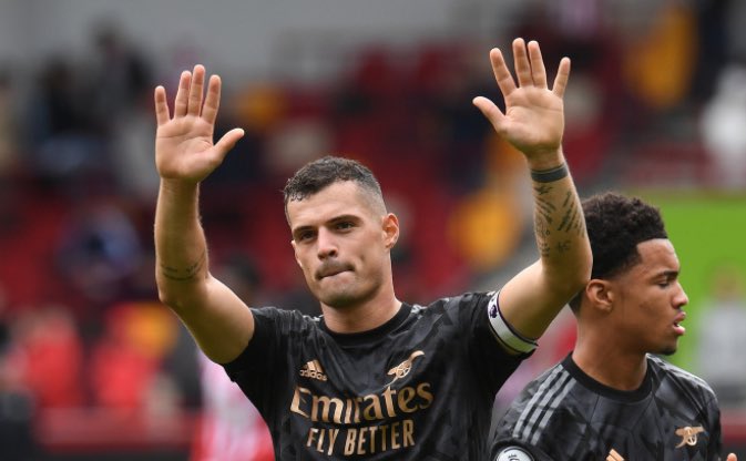 Maps_Welsh's tweet image. I hope Granit Xhaka is feeling better…He is one of the best and most important players for Arsenal. ❤️🥹💐.
#TrustTheProcess #Togethernes #Artetaball Lead us Mikel Arteta ⚽️