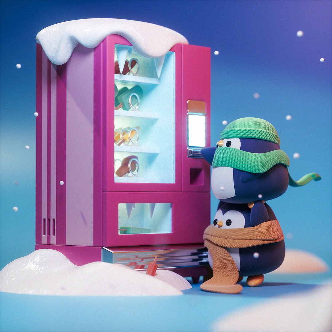 Let me be clear; it is never too cold for ice cream. Never! Now lift me up... 🍦 
#3dart #cute #3Dartist