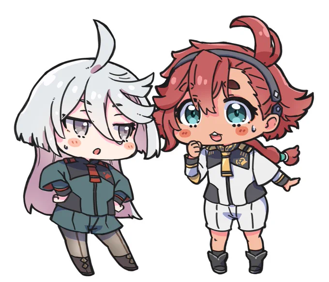 今日は水星の魔女振り返り放送なので前描いた絵をあげますね#水星の魔女 