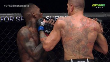 combate's tweet photo. @JonnyBones Do jeito que o brasileiro gosta (só que não):

— No último round ✅
— Na raça ✅
— Teste pra cardíaco✅

👊🔥🏹🇧🇷 #UFC281noCombate https://t.co/XCukN0gZuO