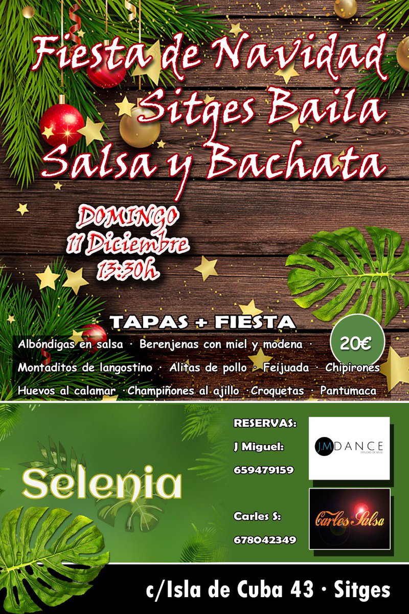 SalsaCarles's tweet photo. Nuestra Fiesta de Navidad en #Sitges  ya està lista ! https://t.co/TFVWe0LtMn