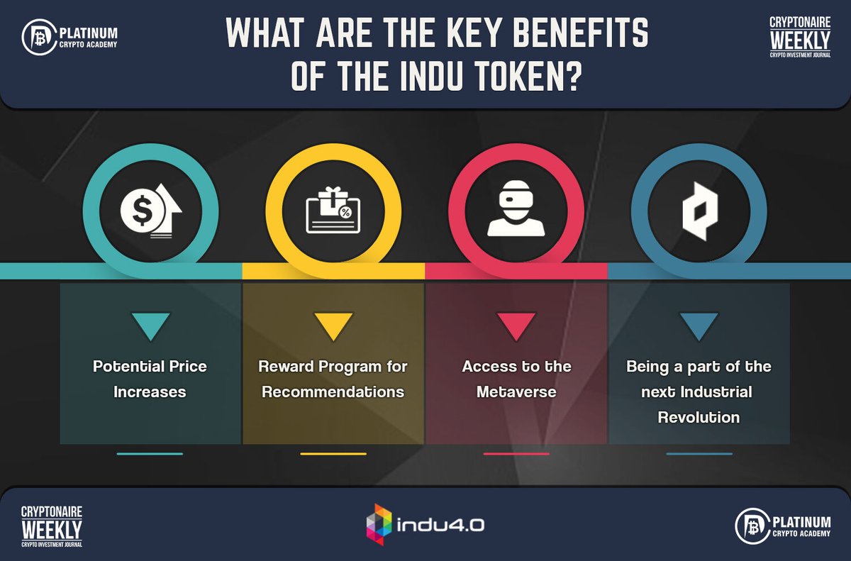PlatinumCrypto's tweet photo. What are the benefits of the INDU token?
#indu4.0 #Blockchain #B2B #INDUtoken #ICO #Metaverse #CryptocurrencyNews @indu40io
https://t.co/87XNSNknr1 https://t.co/tMsk2RdUtW