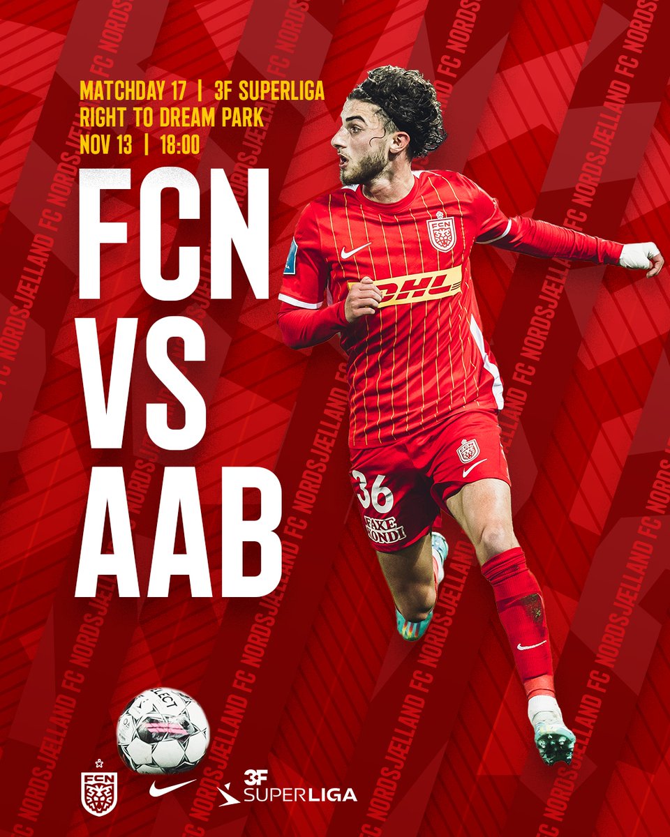 FCNordsjaelland's tweet photo. Årets sidste kamp! 🔥

🏆 3F Superliga⁠
🆚 AaB
🏟 Right to Dream Park
⏰ @ 18.00⁠
🎟 https://t.co/JveXVito1V
📺 TV3 Sport / Viaplay
📲 #sldk #FCNAAB https://t.co/WHS6IT0LYo