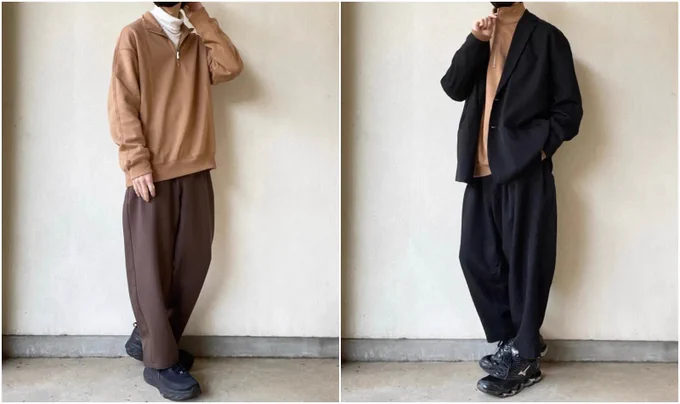 【快適】ドンピシャで欲しかったやつ〜!H&Mの「楽ちんトップス」ゆるっと着られて今っぽい!の「ハーフジップスウェット」がお気に入りなの!旬なディテールのハーフジップで、今っぽい着こなしができちゃう◎サーモライト生地で、冬でもあたたかく着られますよ〜 