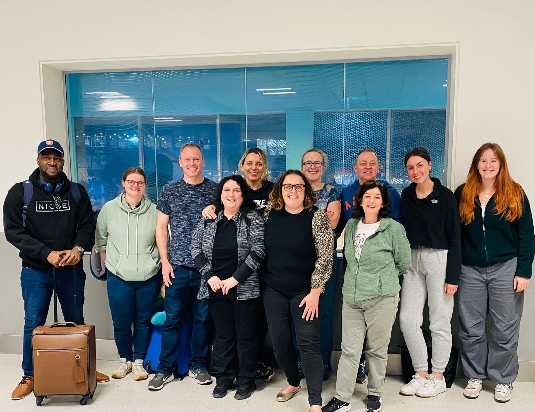 And we are off...... Uganda 🇺🇬 bound. A week of Paediatric life support teaching. Both nervous &amp; excited. So much thanks and gratitude for the support, donations and well wishes. <a href="/Deirdre40505532/">OLOLPaediatricNurses</a> <a href="/NursingOlol/">OLOLNursing</a> <a href="/ololed1/">ololed</a> <a href="/HealthPromoOLOL/">Health Promotion OLOL and Louth County Hospital</a> <a href="/OLOLMat_Unit/">@OLOLMaternityUnit</a>