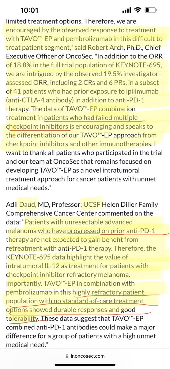 LONGADAP's tweet photo. $ONCS just MET THEIR ENDPOINT &amp; released GREAT DATA! IMO, #TAVO+#Keytruda will be authorized/approved by the @US_FDA (see DCR(40.6%)/(OS 23vs10!)/ORR/DoR/etc) for these R/R #AdvancedMelanoma patients with basically NO OTHER OPTIONS, &amp; were truly R/R to anti-PD-1 &amp; progressing b4! https://t.co/Wfw24idAh2