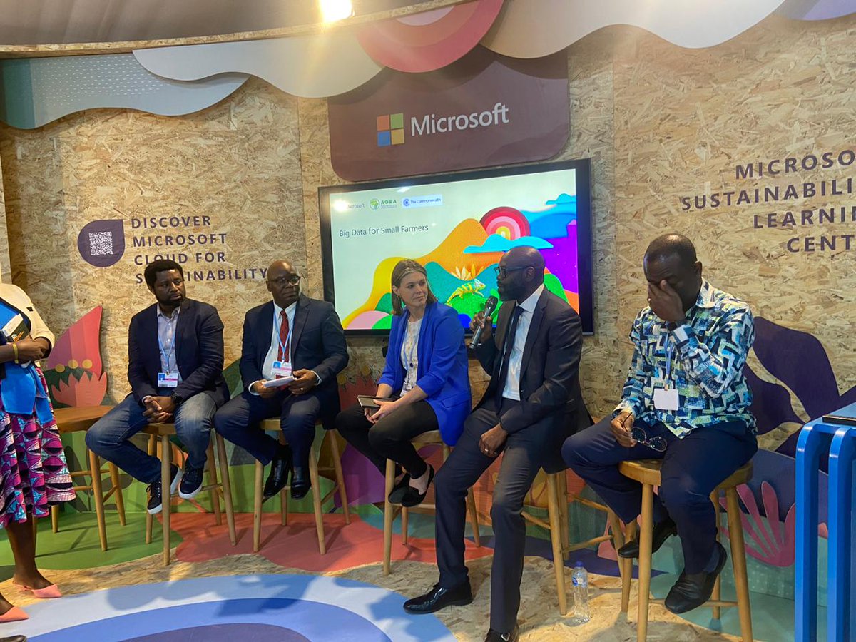 KunleAwosika's tweet photo. @MicrosoftAfrica is investing in #AgriTech digital solutions and increasing access to agricultural knowledge through collaborations such as our partnership with @AGRAAlliance . #COP27 https://t.co/ZFqBupKJfF