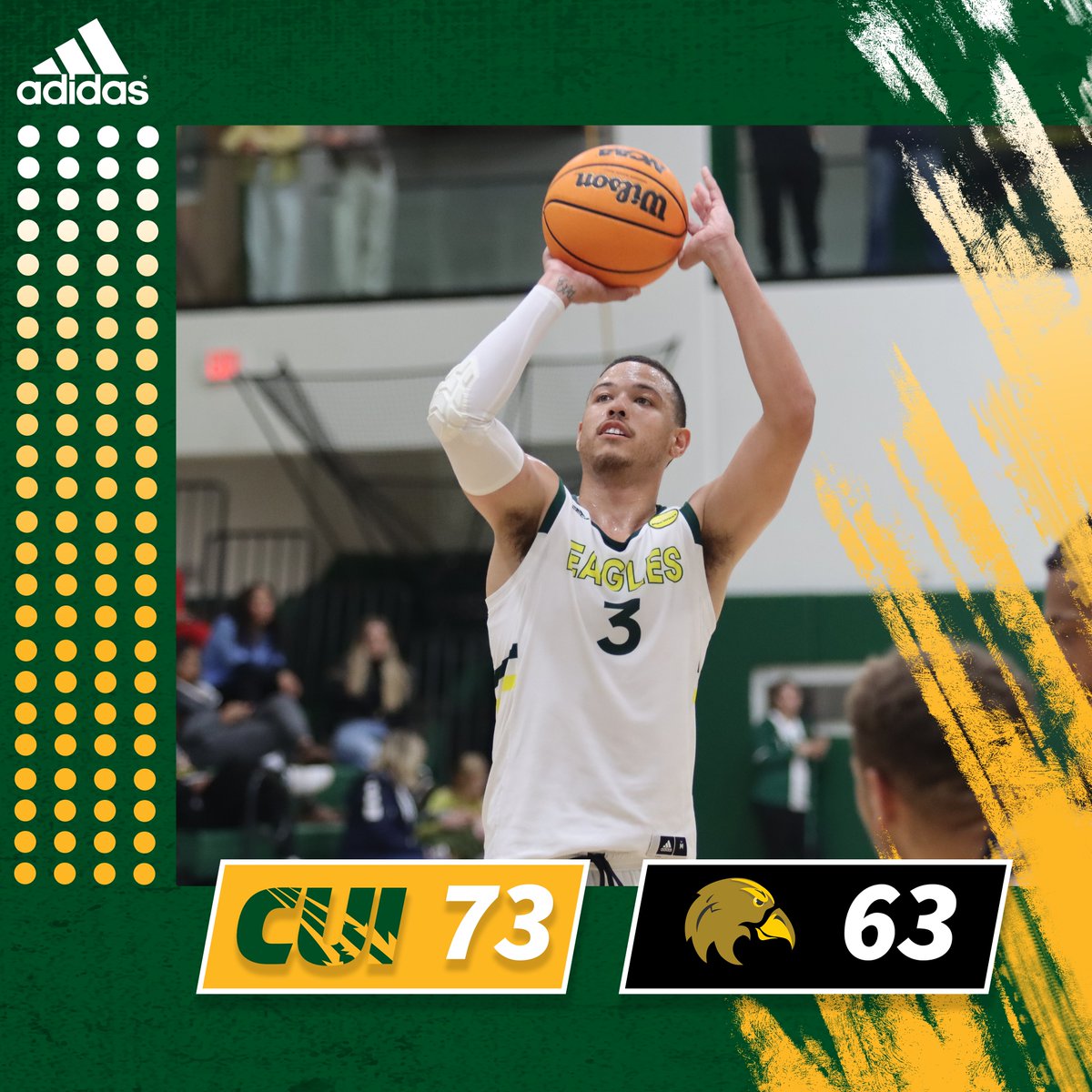 CUI Athletics (@cuigoldeneagles) on Twitter photo The milestone was reached thanks to an encouraging effort by our <a href="/cuimbasketball/">CUI Men’s Basketball</a> squad as our Golden Eagles win their regular season opener! Lance Coleman II scored 19 points, Bryce Fitzgerald had a double-double with 17 & 10 rebs, & Freddie Dybala drained 4 treys to 🔒 it down! The milestone was reached thanks to an encouraging effort by our <a href="/cuimbasketball/">CUI Men’s Basketball</a> squad as our Golden Eagles win their regular season opener! Lance Coleman II scored 19 points, Bryce Fitzgerald had a double-double with 17 & 10 rebs, & Freddie Dybala drained 4 treys to 🔒 it down!
