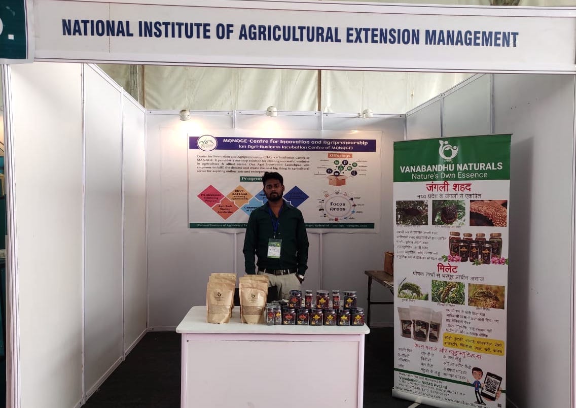 CiaManage's tweet photo. MANAGE has Participated in the FarmTech Asia Agricultural #exhibition . Do visit MANAGE-CIAs #startups supported under the RKVY-RAFTAAR program at Stall No: 13 in Dome 1, during November 11-14, 2022.

Location: College of Agriculture, Pipaliyahana Road, Lalaram Nagar, Indore, MP https://t.co/IfNjpjUxwk