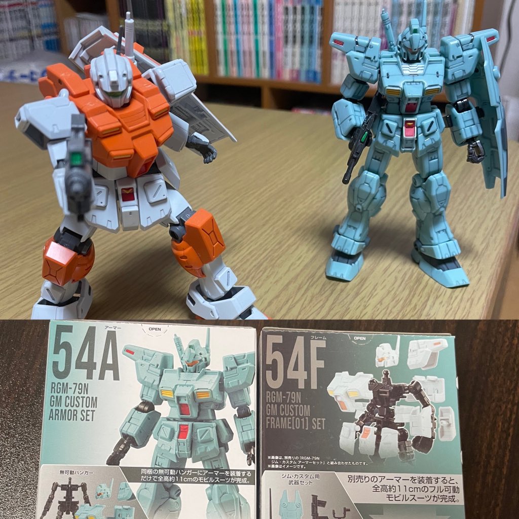 Cb9Shio's tweet image. 早朝は雨降る詐欺だったけど
家庭内雑用が捗ったからいいか…
とか呟きながら１点完成した😑
我が家の夕飯で鍋奉行を仰せつかい
今から下準備キッチンドランカー⁇😇
#GFRAME #fa03 #ジムカスタム #HGUCと大きさ変わらない #やっぱり墨入れ面倒 #パワードジムもイイ