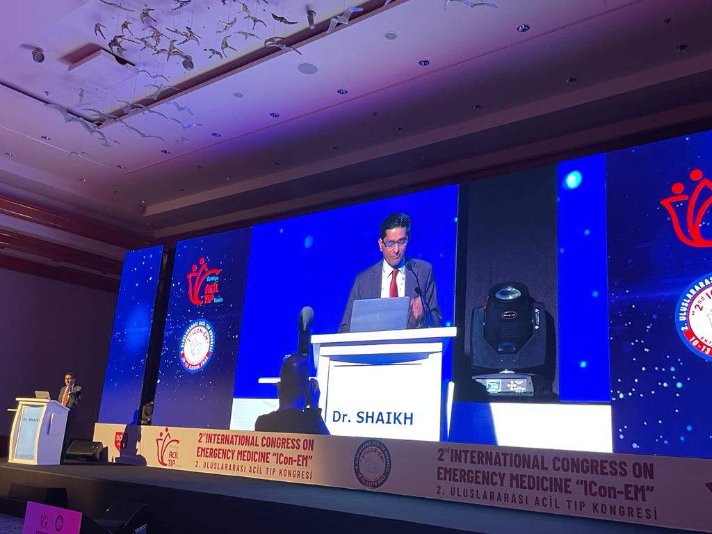 DrIrshadAShaikh's tweet photo. At the invite of the organizing committee, IST, GDO & @saglikbakanligi participated in "2nd Int.Icon-EM”, being held btw Nov 10-13 in Antalya 🇹🇷. In opening remarks, speakers emphasized the critical role #HCWF in general & Emgy/Disaster Medicine professionals play in emergency + https://t.co/tu7VCAPFn8