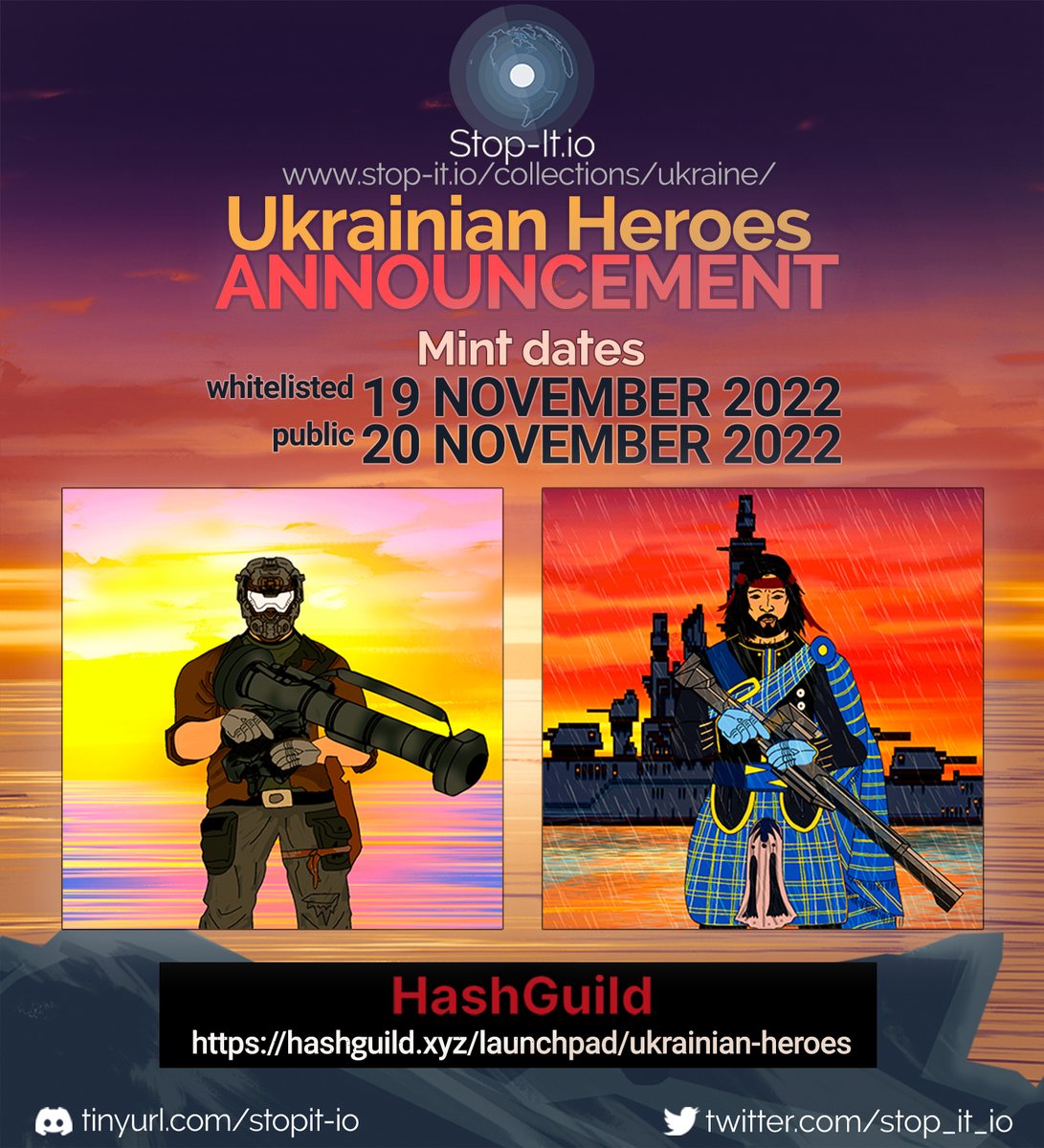 Stop-it.io NFT 🇺🇦 | MINT: 19-20 Nov tweet media