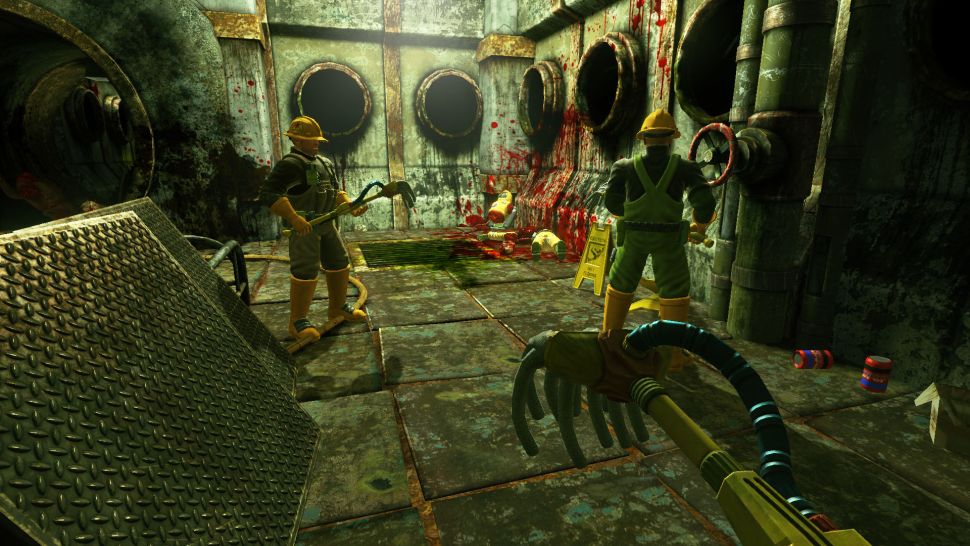 Bonding over gibs in Viscera Cleanup Detail. trib.al/iNo7Sga