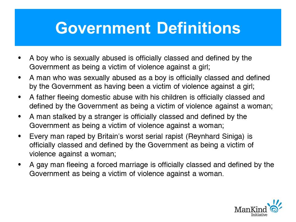 ManKindInit's tweet photo. For upcoming #internationalmensday we hope the new Govt sees sense and stops classing male victims of domestic abuse as victims of violence against women and girls. Below is what current Govt policy says. We hope @DinesVisits  @SuellaBraverman and #EdwardArgar change tack. https://t.co/F4iuWKfsqY