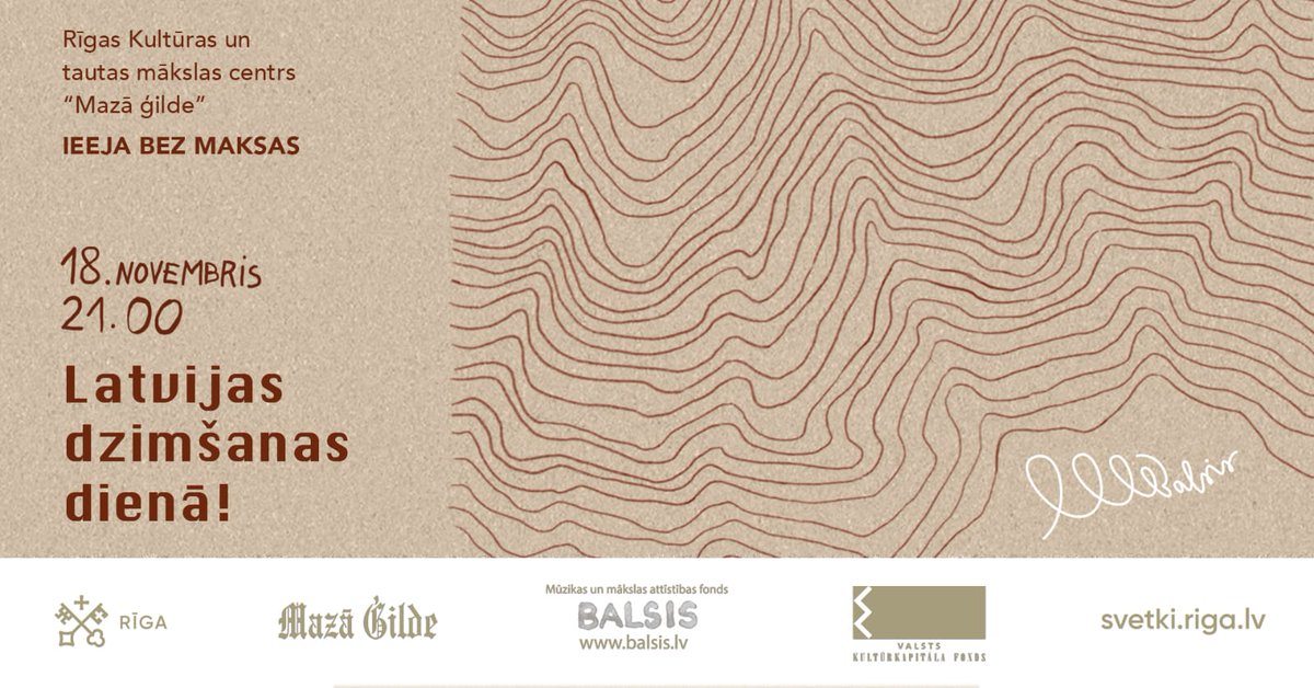 “Latvijas dzimšanas dienā!”
Jauniešu kora BALSIS pirmais koncerts no koncertcikla “Mūzika BALSĪM” 
Vairāk: balsis.lv