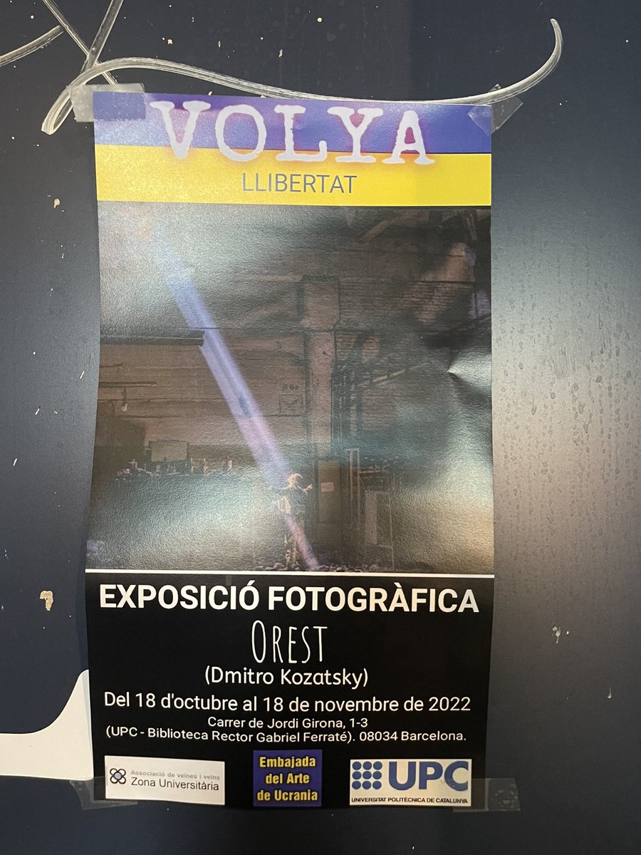 anatoliisharii's tweet photo. In Barcelona, which was bombed by the Nazis,where antifa have always been strong.  An exhibition of an admirer of Hitler, swastikas and Nazis is quietly passing.  How soon can we expect the photo exhibition "Happy Auschwitz", for example?  Is everyone blind? 
   @la_UPC 👎🏻👎🏻👎🏻 https://t.co/FBbpygVEu4