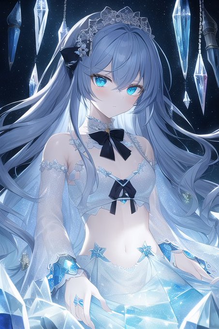 氷の魔法を詠唱してる
#NovelAI 