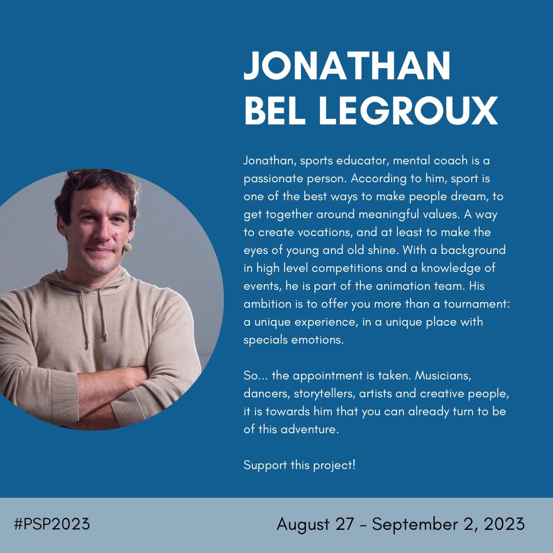 parisquash's tweet photo. Find out who is behind the #PSP2023 team. This week we introduce you to Jonathan Bel Legroux, who is in charge in setting up and deploying our various animations and meetings during this tournament 🤗 https://t.co/qNRN6Y62ai