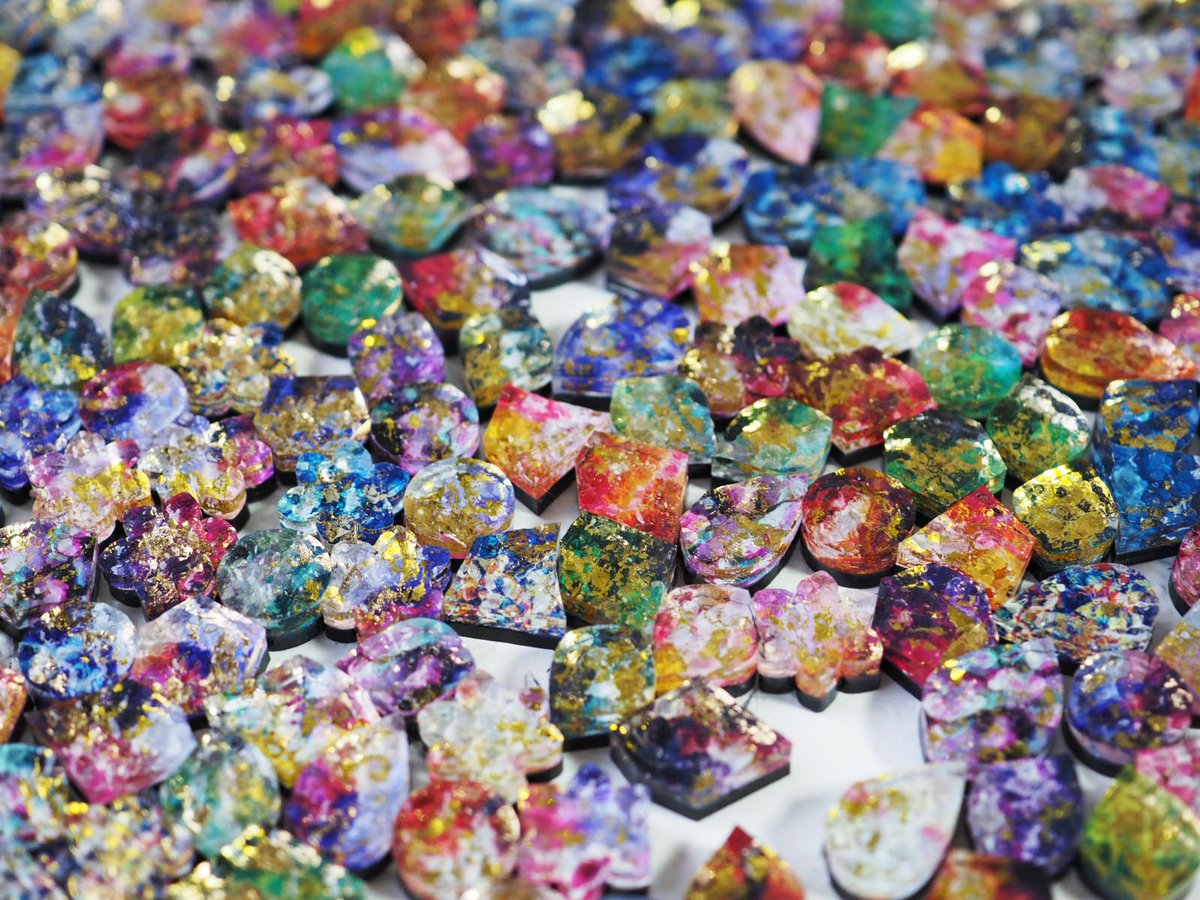 AtelierA0's tweet image. アクリル板でアクセサリーを作っています◎
新作たくさん用意しました！
ブース南館M279-280
●両日
●Atelier Ao
#デザフェス56
@designfesta