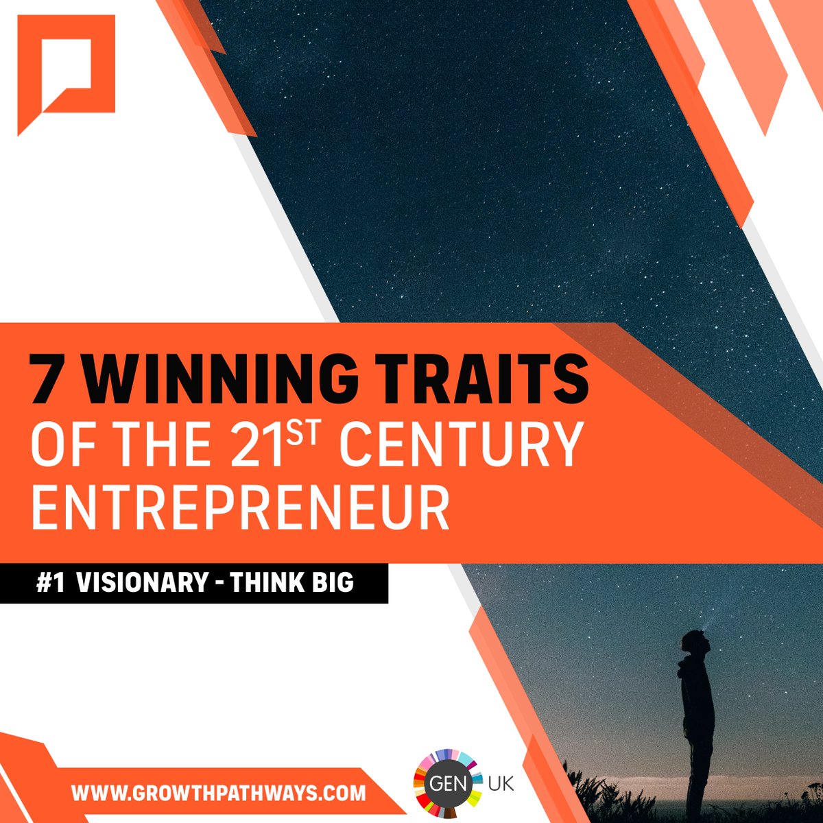 #1 Visionary – Think BIG
If you don't start by dreaming BIG, you'll never move beyond mediocrity. Set goals and then work out how to reach them. Live your life as if all your dreams have already come true, and then challenge reality to catch up!