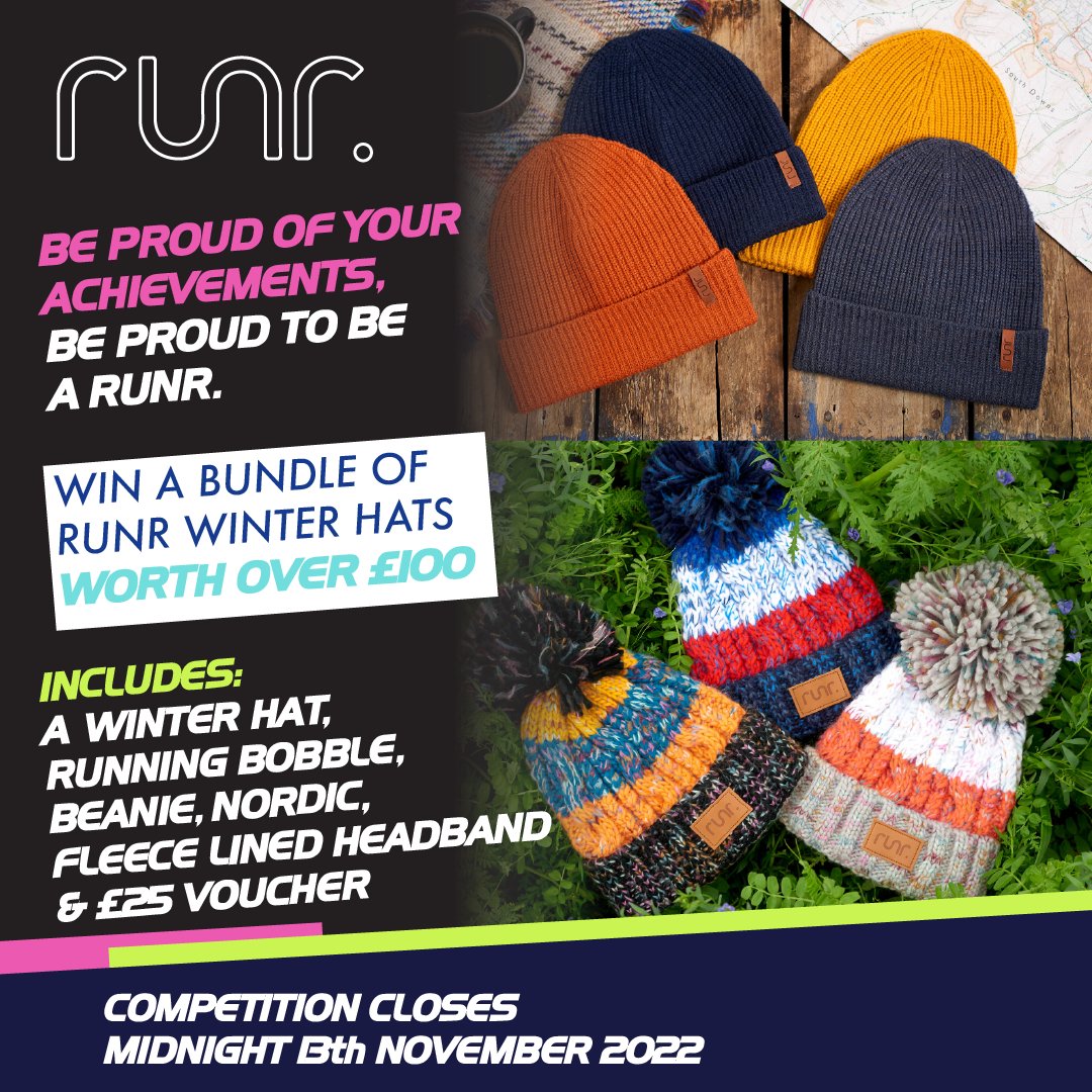 🚨 WIN a bundle of Runr Winter goodies worth over £100! 🚨

Simply RT &amp; like this post to be in with a chance to win. 

Competition closes midnight Sunday 13th November.

Good luck 🙌

Full T&amp;C's: runr.co.uk/blogs/competit…

#runr #WinterBundle #ukrunchat