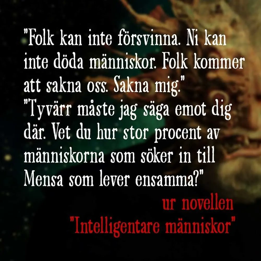Denna novell och en massa andra kan du läsa i kommande novellsamlingen ”Mardrömmaren".  Backa den på Kickstarter nu och håll den goda svenska skräcklitteraturen levande!
kickstarter.com/projects/swedi…