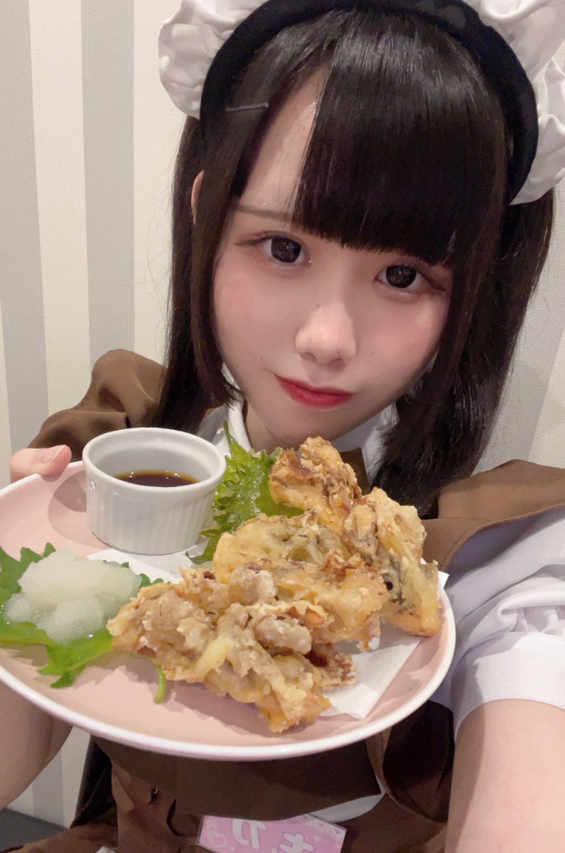 ティータイムです☕️18:05頃戻ります❣️
うさぎさんが絶賛してた舞茸の天ぷら！！