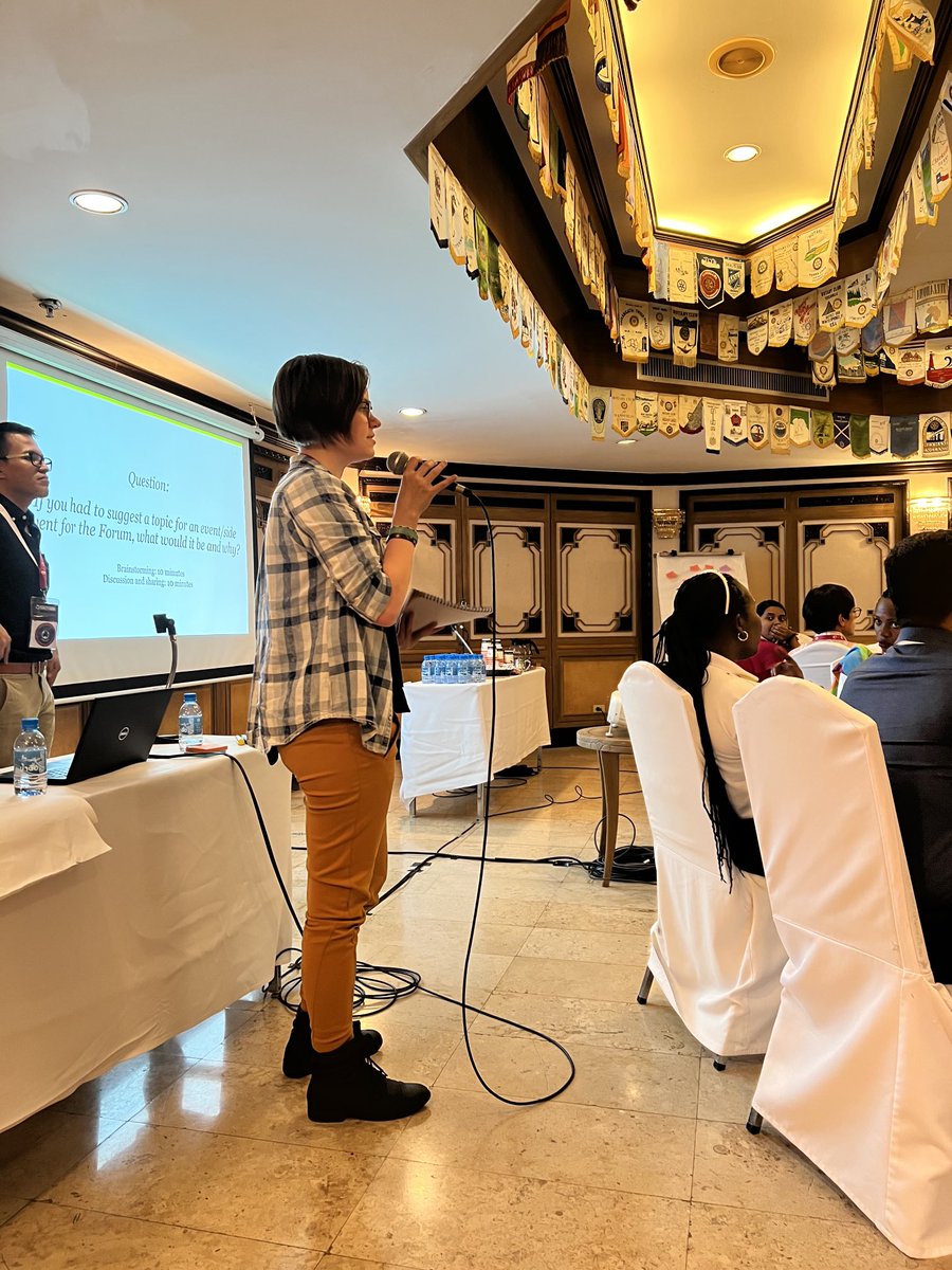 PMNCH's tweet photo. Great ideas on programming for the Global Forum on Adolescents at #ICFP2022 breakout  
Here is a teaser😉
✅Engaging young people in the work place
✅Issues on protection and consent
✅Storytelling/ reflection sessions 
✅Channeling the power of empathy  #1point8 #Adolescents2030 https://t.co/y7sQfFniBw