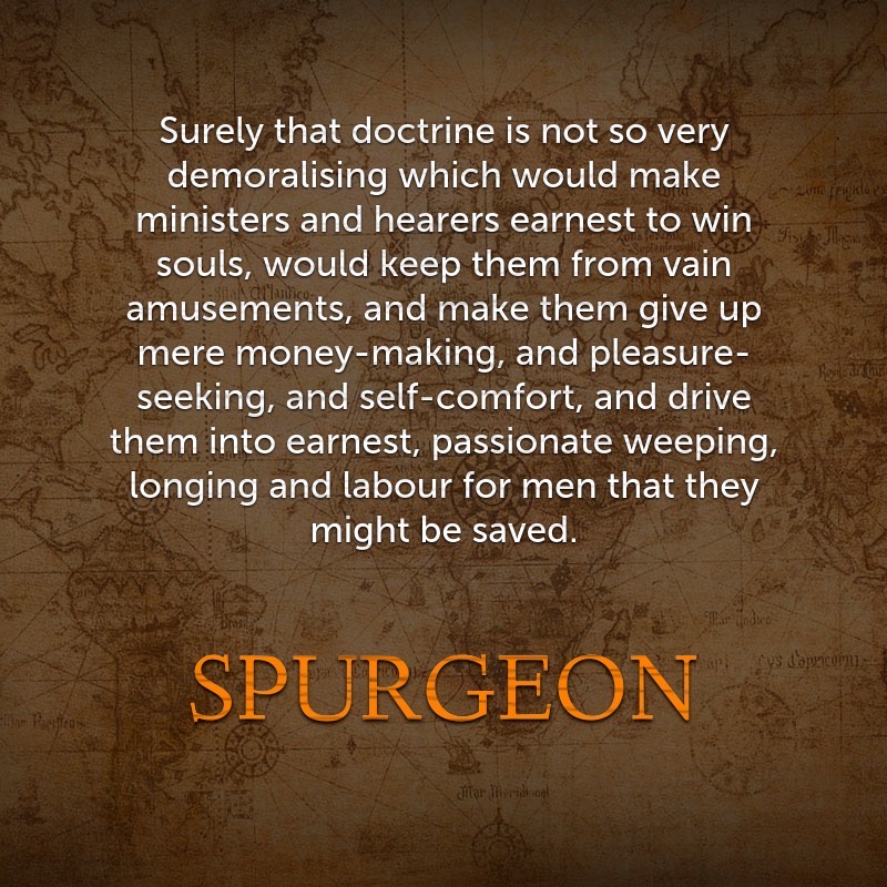 ReadingSpurgeon's tweet photo. A doctrine that drives to duty.
#Spurgeon #s682 https://t.co/3ISQLDXYSl