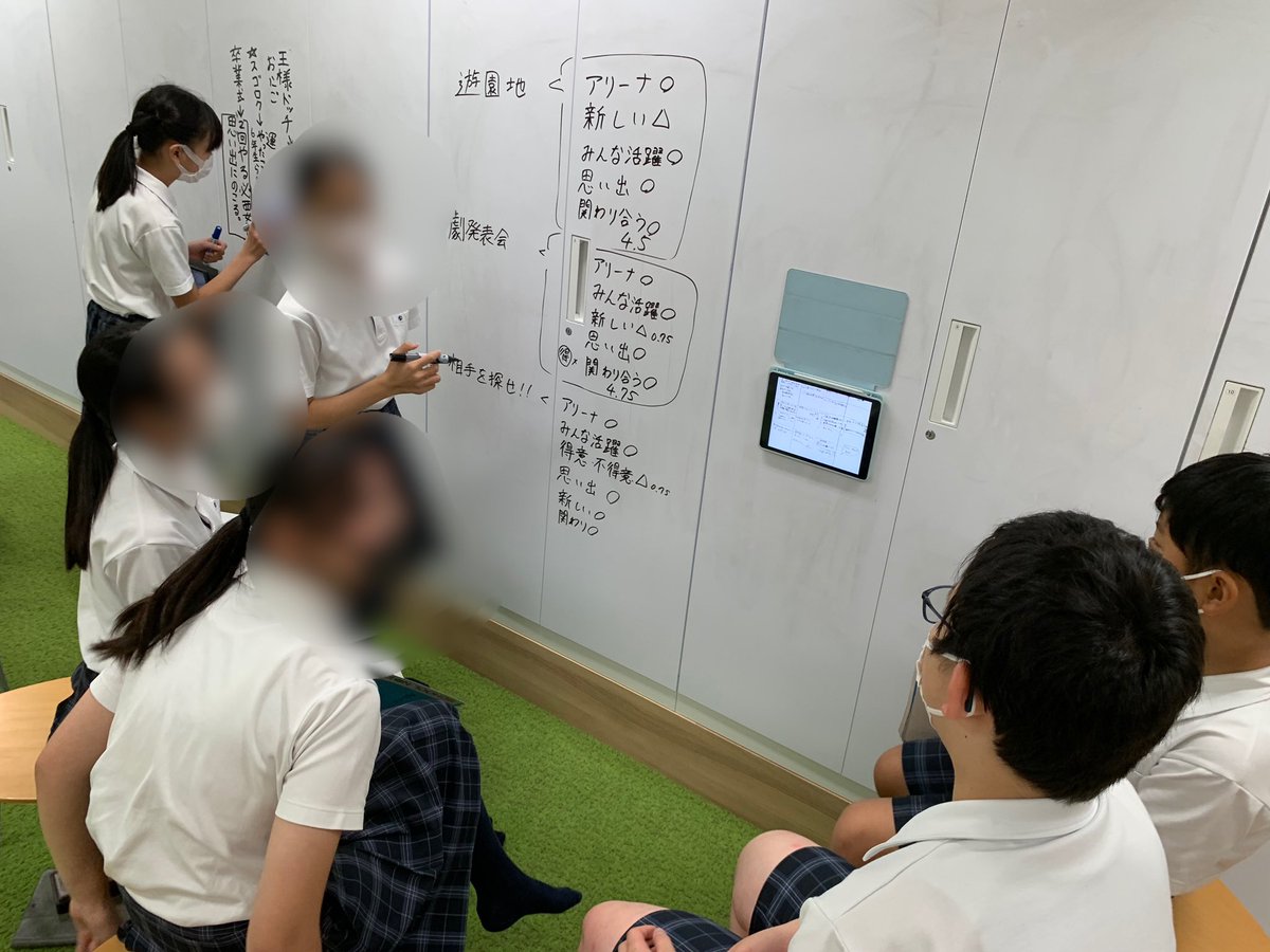 イベントに向けた話し合い。iPad、こんな使い方もあるのか。