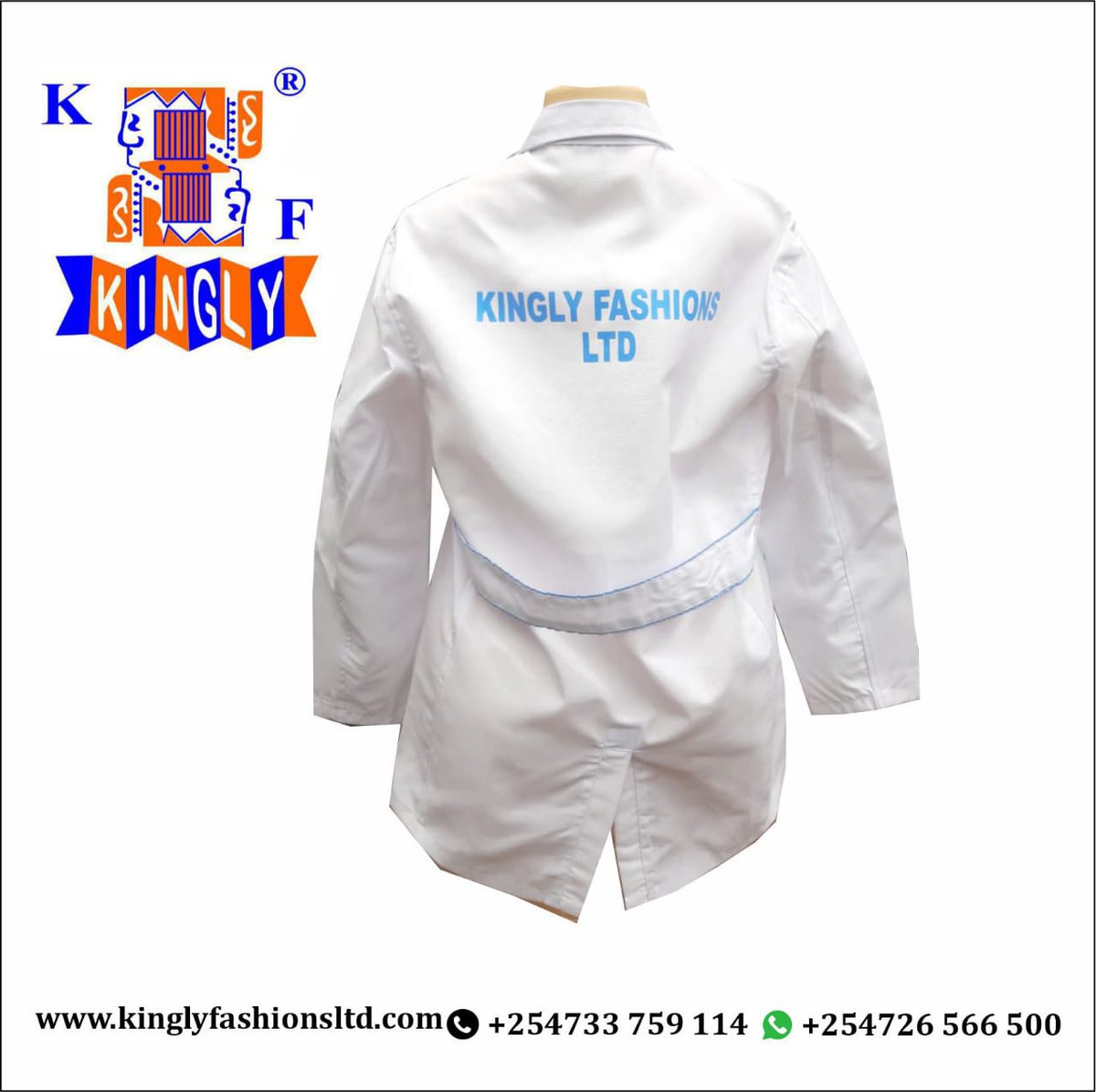 kingly_ltd's tweet photo. Lab coat.
Classic and modern style for that professional look and feel.

Large | Medium | Small
Retail: ksh 950/- Plain
Wholesale: On enquiry.
Branding A4 size- 100/-
#IkoKaziKE #workwear #sundayvibes https://t.co/8ZeK9jXyb6