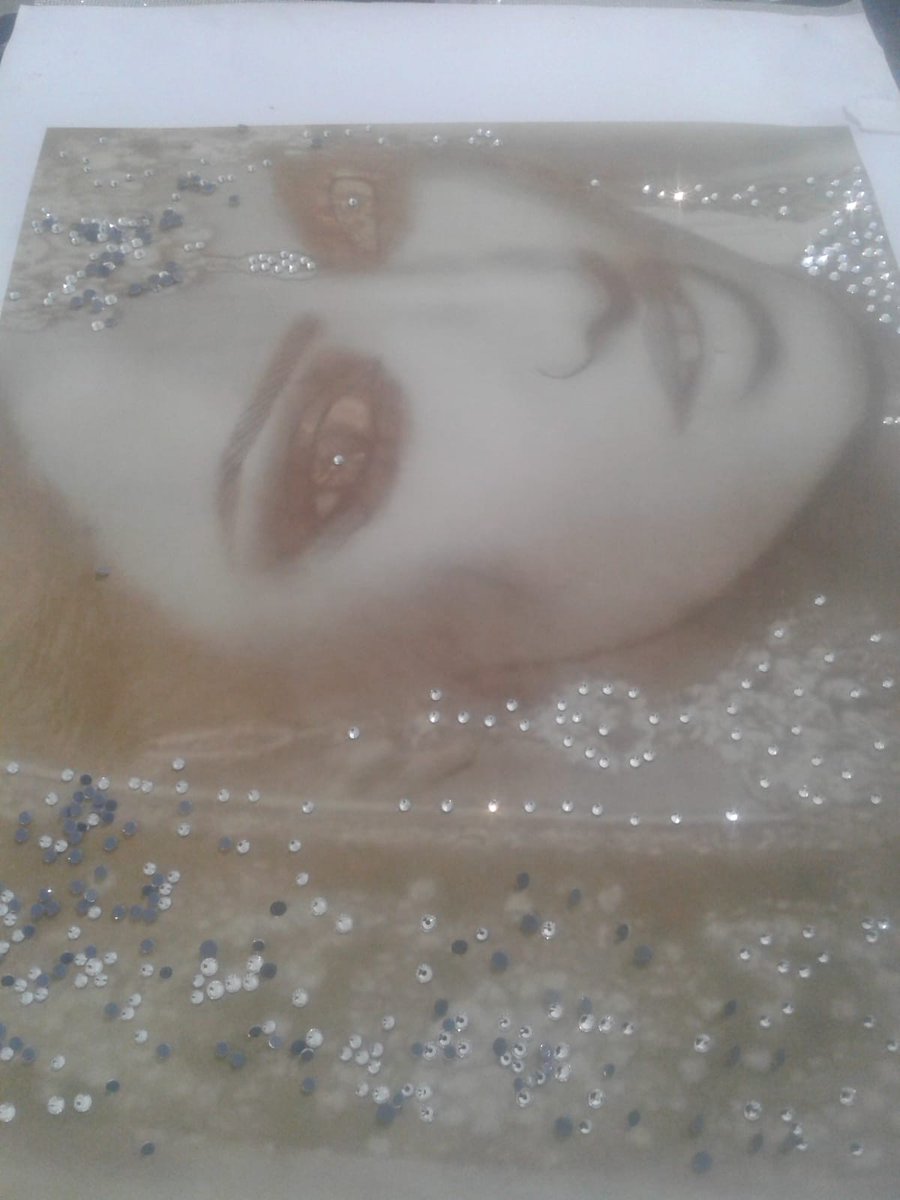 Princess Joy's ArtAs she is at the stage of applying diamonds,Swarovski crystal to her hand-drawn hyper realism masterpiece

She loves expressing her love for all nations,she's mixed in her DNA w/all nations &amp; feels it is most imperative to represent&amp;honor all ethnicities equally