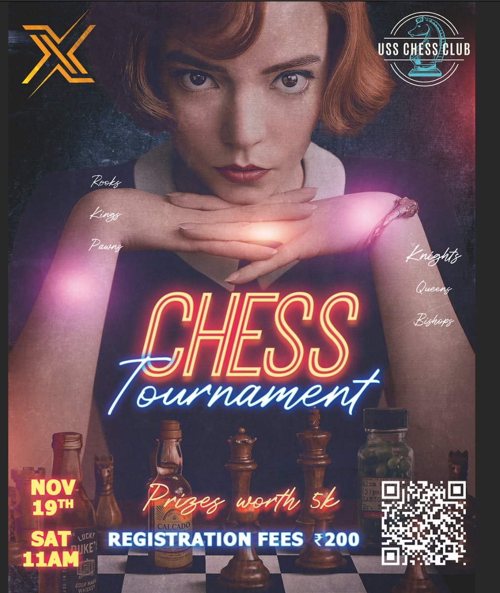 infoxpression_'s tweet photo. CHESS TOURNAMENT

Venue : Community Hall
Date : 19th November
Time : 11:00 PM

#ix22 #infox #infoxpression #techfest #chess #fide #tournament https://t.co/0DBc9e1ux2