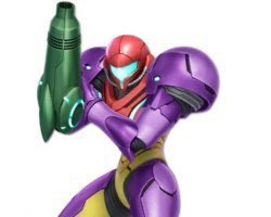 samus aran power suit (metroid) 1girl solo weapon arm cannon armor helmet  illustration images