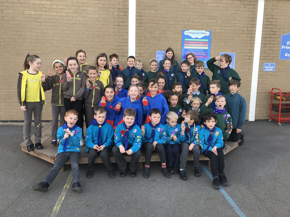 It was wonderful to see so many children in uniform at Remembrance.
