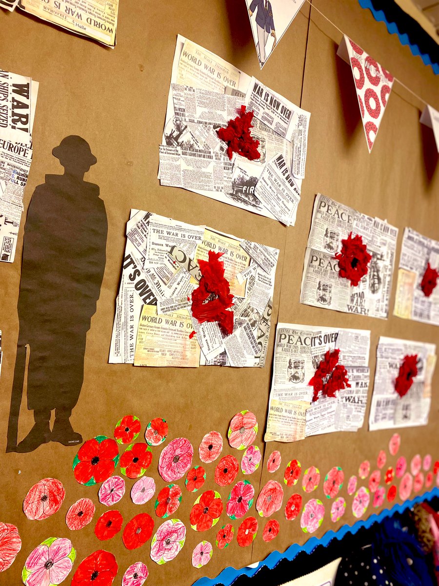 Lest we forget ❤️🖤 On Friday, St.Teresa’s Primary joined together on the playground for their 2 minutes silence after a lovely horn music piece from our music teacher. Here are examples of Year 2’s work.