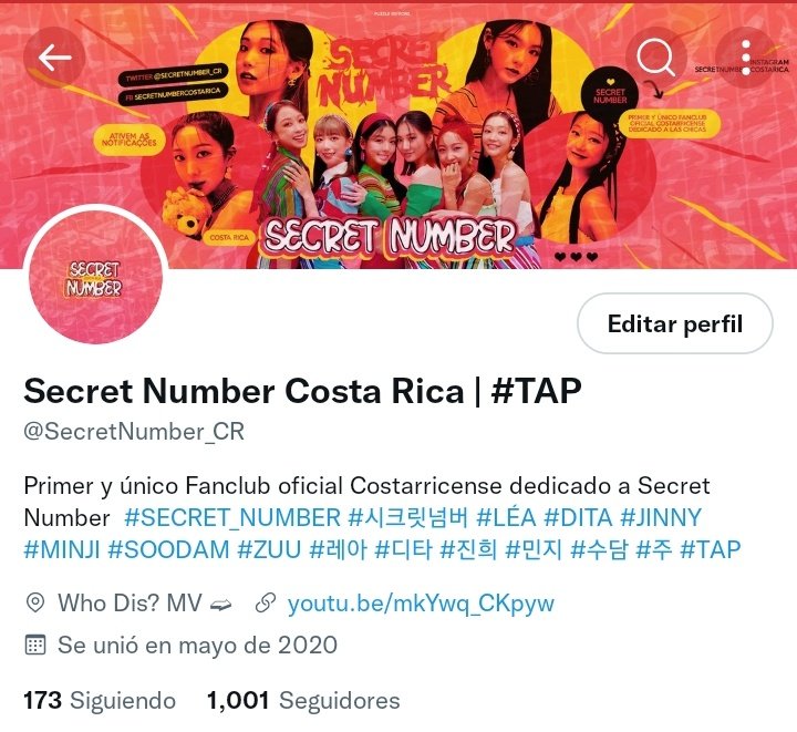 SecretNumber_CR's tweet photo. LOCKEYs ya somos 1,000 seguidores 😭😭🫶🏼

Gracias a todxs lxs LOCKEYs que nos brindan su apoyo 😭🫶🏼 https://t.co/fAwXThmMhS