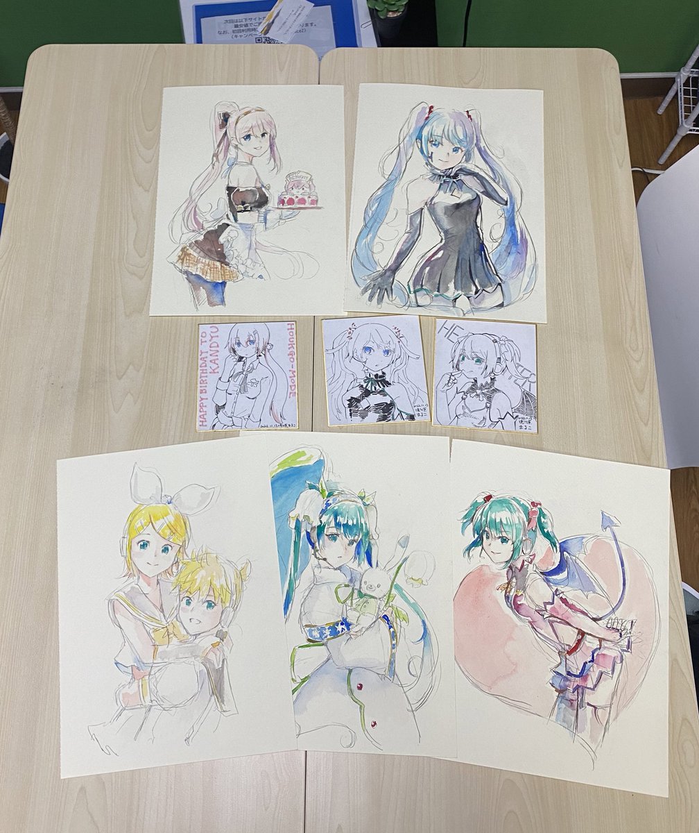 久々に楽しいお絵描き時間でした♪
¶(⁄=˅̮=∖)⁋

まるこさんありがとうございました 