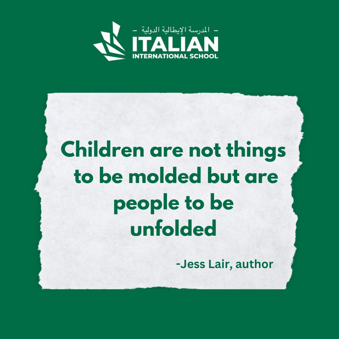 True indeed, the real purpose of
education is to harness a child's strengths and to improve his/her weaknesses.
