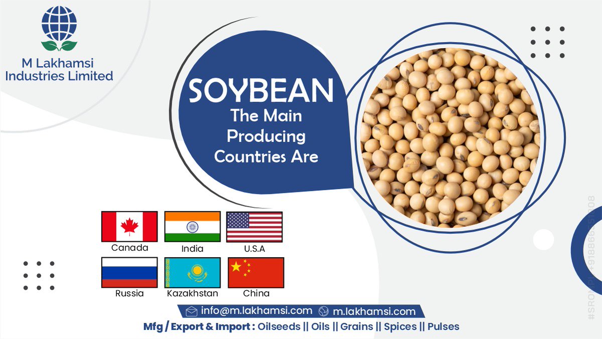 MLakhamsi's tweet photo. #Indian #Soyabean is #NonGMO and #HiProtein. With growing local demand we have become #importers even as we #export the #beans and meal. #trade #oilseeds #benin #togo #mali #Mozambique #Tanzania #china #eu https://t.co/Ru9N9tU44i