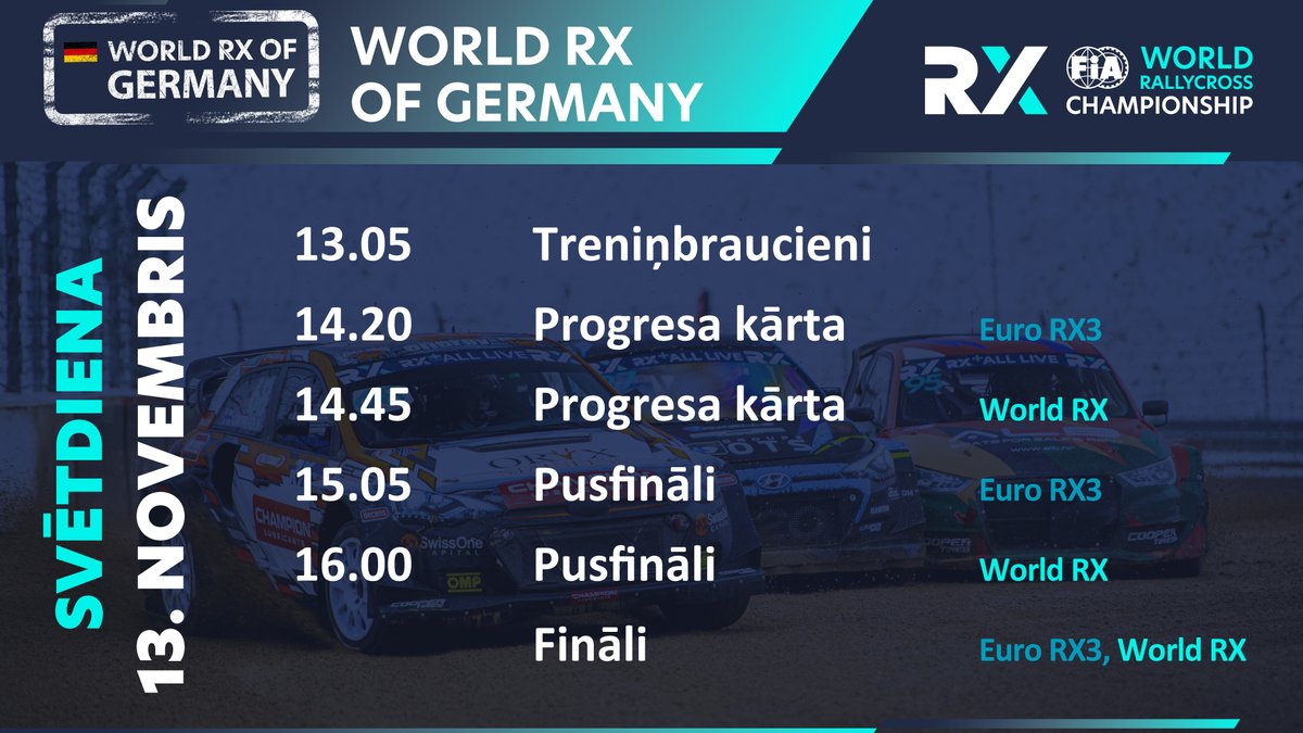 Pē-ē-ē-ēdējoreiz... šosezon 😉 Izbaudām dienu ar #WorldRX pirms ilgās ziemas pauzes 😎
Jānoslēdz sezona grandiozi 🎇