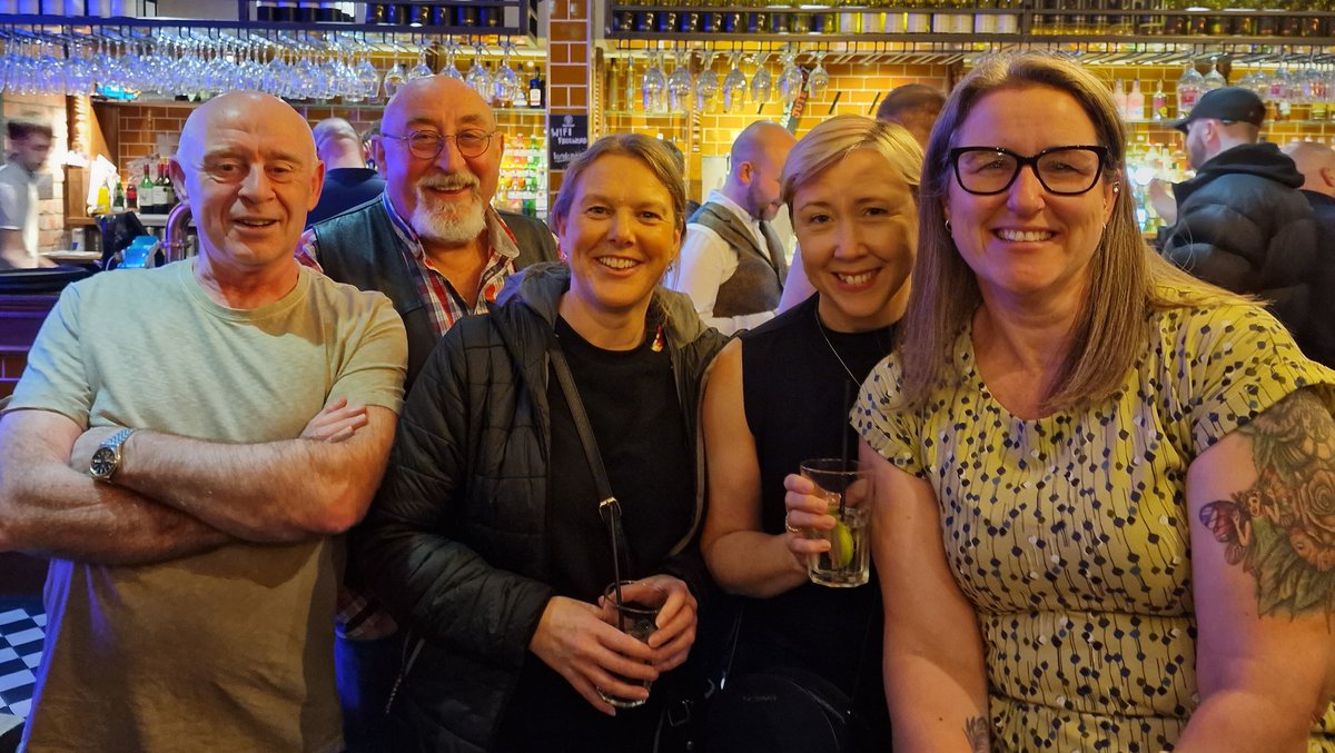 Very early 50th birthday celebrations with those who have influenced those 50 years.