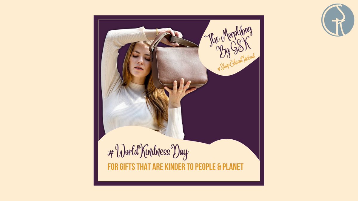 Luxury fashion can be kind to the planet too. We use vegan leather that doesn’t compromise on look, quality or kindness. Our products are versatile and designed around your multi-tasking lifestyle, to help make things a little easier. #WorldKindnessDay #ShopEthicalInstead
