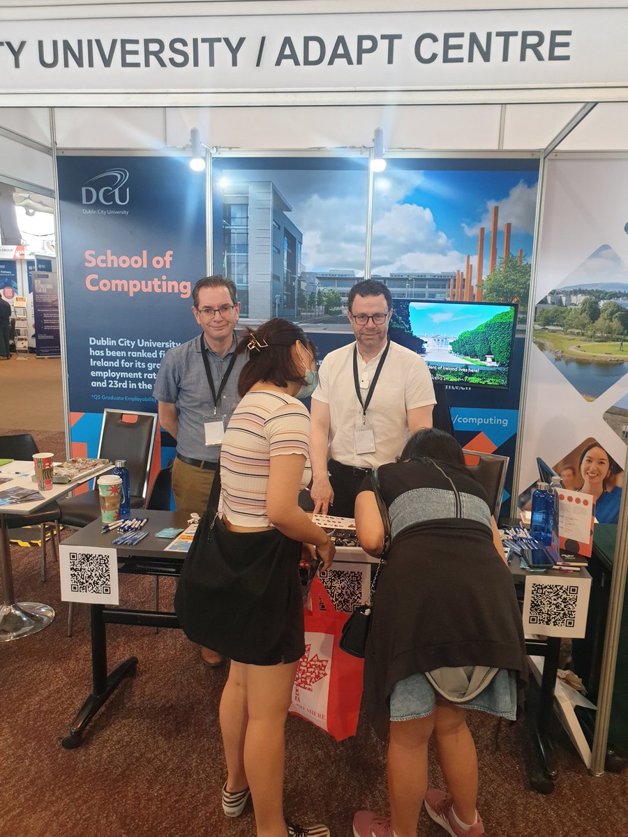dcucomputing's tweet image. We are delighted to be showcasing #DCUComputing & @AdaptCentre at the largest international education event in Thailand 🇹🇭🎓@ocscxpo
#WeAreDCU